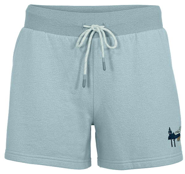 Ascend To and Fro Mountain Bear Graphic Shorts - Slate - XXL