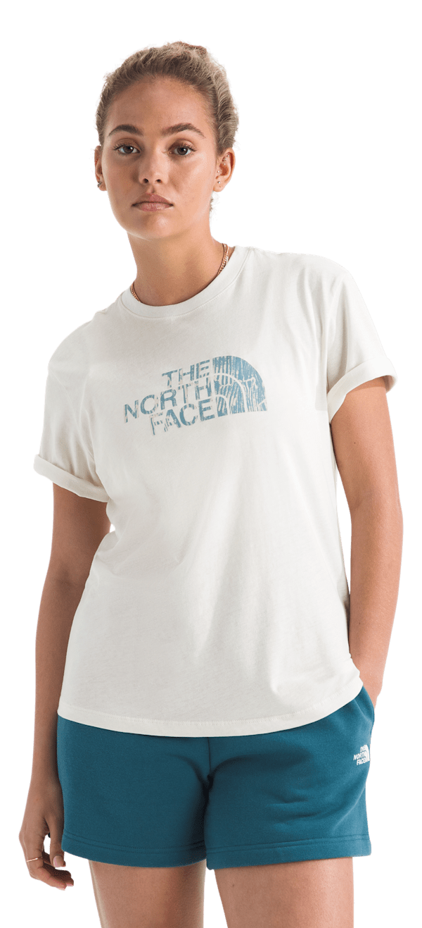 The North Face Evolution Regenerative Ink Half Dome Short-Sleeve T-Shirt - White Dune - M