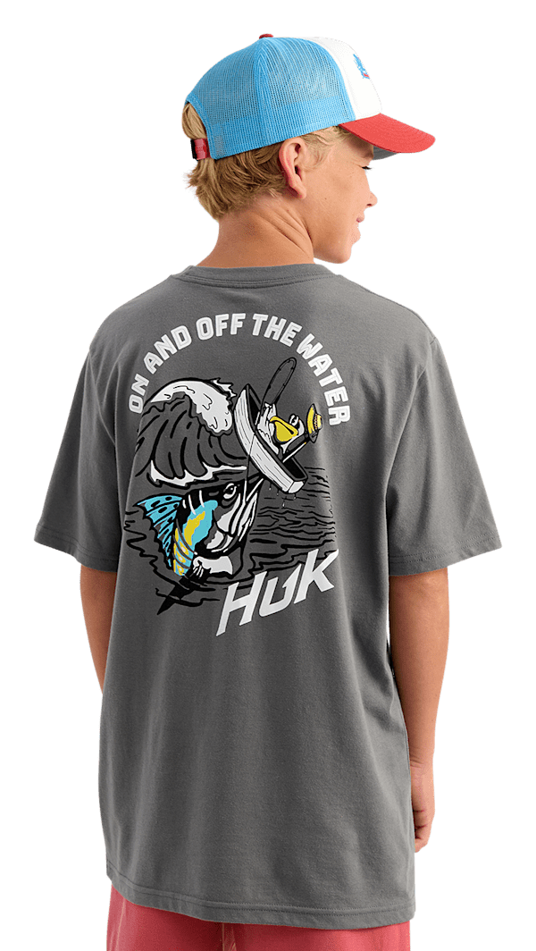 Huk Fish Adventure Short-Sleeve T-Shirt for Kids - Anchor - XS