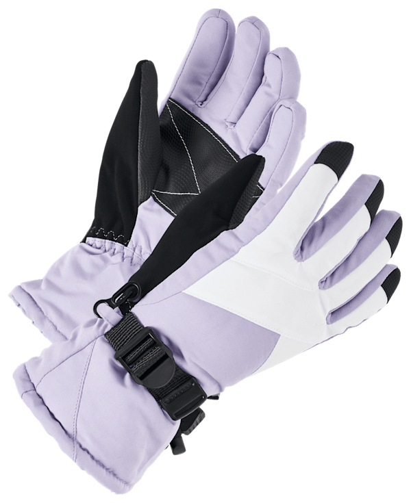 Grand Sierra Insulated Waterproof Ski Gloves for Kids - Lilac - 4-6X