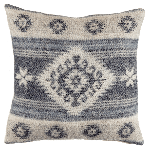 White River Home Upper Mesa Falls Wool Pillow - Blue