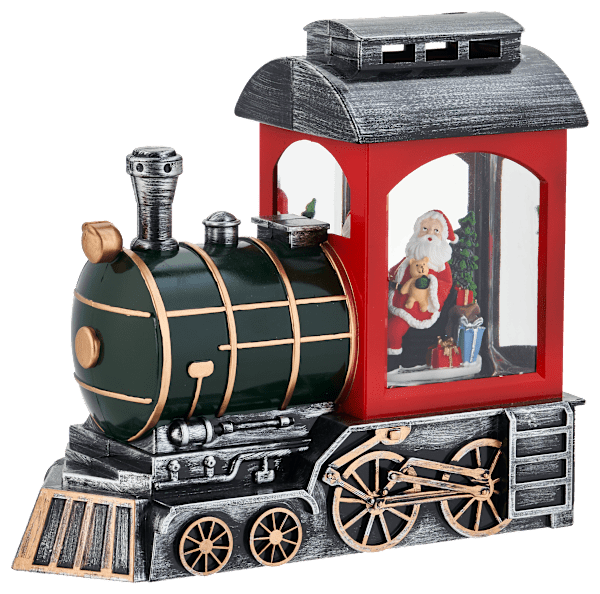 Bass Pro Shops Light-Up Santa Train Snow Globe