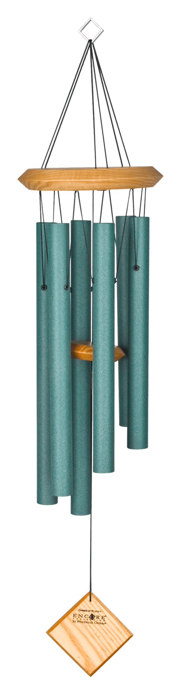 Woodstock Chimes Encore Collection Chimes of Pluto - Verdigris/Light Wood