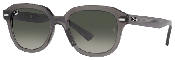 Ray-Ban Erik RB4398 Gradient Glass Sunglasses - Polished Opal Dark Gray/Gray Gradient - Large