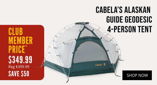 Cabela’s Alaskan Guide Geodesic 4-person Tent