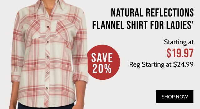 Natural Reflections Flannel Shirt for Ladies'