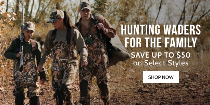 Hunting Waders for the family - Save up to $40 on select styles