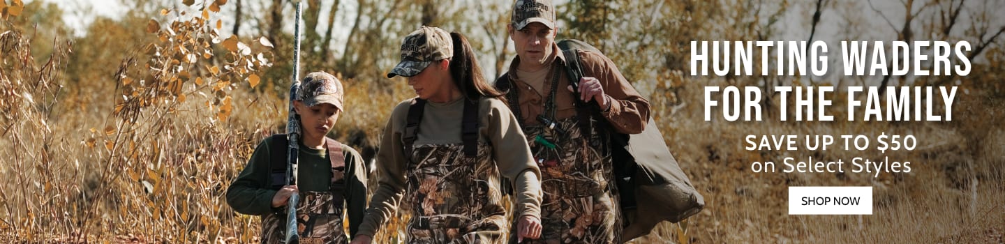 Hunting Waders for the family - Save up to $40 on select styles