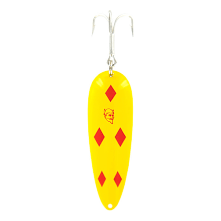 Lot Leurres De Pêche Cuillère Vintage – 1 Eppinger Dardevle Neuf + 5 Métal – Occasion