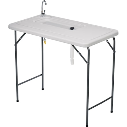 deluxe fish cleaning camp table with faucet and accessories Collapsible White Sink Flexible Portable Outdoor Tool : Sports & Outdoors your great outdoor companion IWDOO 42.5" Fish Cleaning Table
