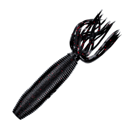 Yamamoto Baits Fat Ika - Black/Red Flake - 4"