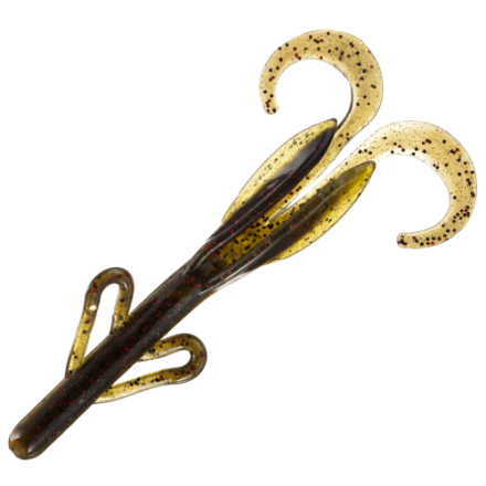 Zoom Tiny Brush Hog Soft Plastic Baits - 15 Pack In Watermelon Seed Color (3-Inch)