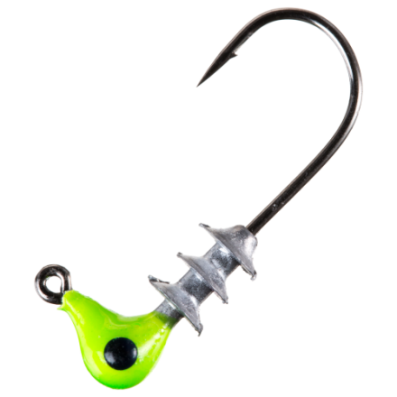 Bobby Garland Mo Glo Jig - 1/16 Oz Blue Glow Crappie Fishing Jig With Glow-in-the-Dark Head & Bait Keeper 3 thumbnail image