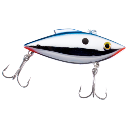 Leurre Crankbait Bill Lewis Rat-L-Trap – Bleeding Silver/Black – 3 Pouces 1/2 Oz – Occasion