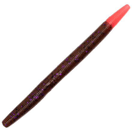 Appât Pêche Yamamoto Pro-Senko 12,7 Cm – Lot De 10 – Couleur Green Pumpkin Avec Paillettes – Pour Gabarit Shaky-Head