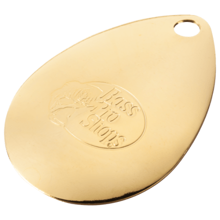 12 Worth Mfg #4 Polished Brass Willow Leaf Spinnerbait Blades - Foto 2