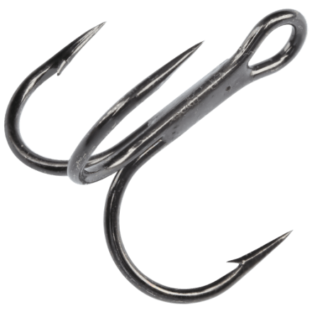 100 Ami Tripli Piegati Misura #1 Nero Nickel - Per Esche, Spinner, Pesca Mare E Dolce