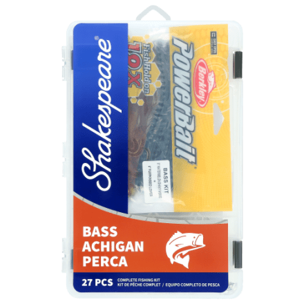 complete bass tackle box kit Catch More Fish Your all in one Texas rig fishing kit featuring soft plastic fishing lures Shakespeare Catch More Fish Bass