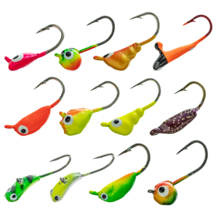 clearance ice fishing lures Kit 132pcs Marabou Jigs Spoons Maggots making it effective for trolling setups or cast Clearance Sale