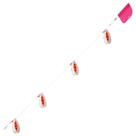 cow bells fishing lure Seaworx 28OZ Cowbell Trolling RED/BLACK 34 in total length Hammerhead Custom Cowbell Spinners -