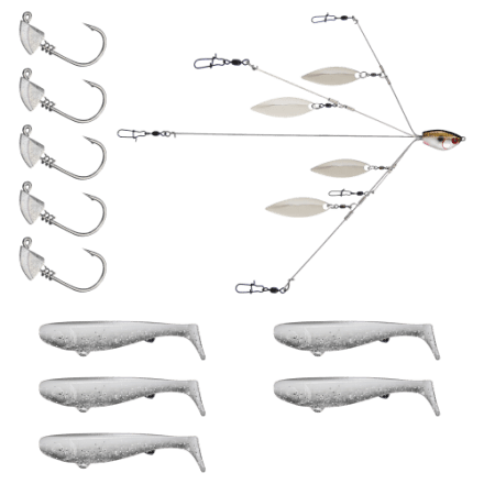 Buy New Alabama Umbrella Fishing Rig Swivel Lure Bait Ocean Boat Fishing Lures
