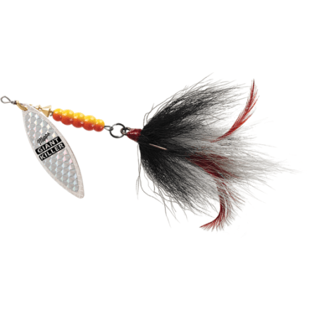 fish lure gaint killer Mepps Giant Tandem Hooks Purple Bucktail  My Bait Shop, LLC duty 3/0 trailer hook Mepps Giant Killer Bucktail red/silver