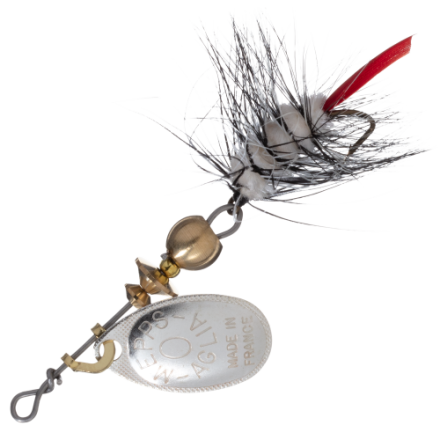 Mepps Aglia 1/8 Spinner - Black|White|Silver - Baits & Lures | Mepps | C-A-L Ranch