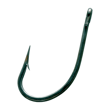 Mustad Beak/Octopus Fishing Hooks - Fine Wire, Forged Black Nickel, Size 1 - View #4
