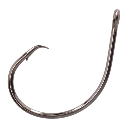 Mustad Ringed Demon Offset Circle Fishing Hook - Size 3/0, 3X Strong Construction - View #2
