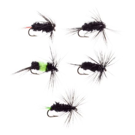 black fly fishing lures A.p. - 14 Originally designed for the catatonic approach of dangling flies under an indicator the bead head and long flowing marabou tail pitch up and down providing a seductive action trout just cant resist Rowley's Pitching Leech - Black/Chartreuse