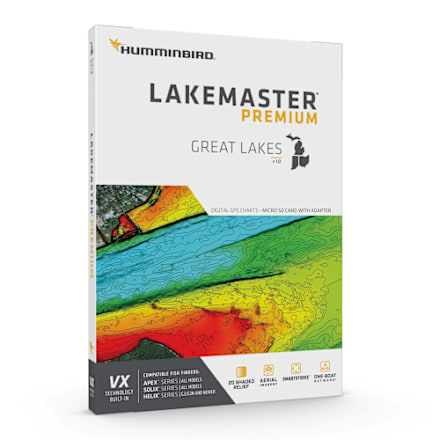 HUMMINBIRD AutoChart Zero Lines Map MicroSD Card, Version 1