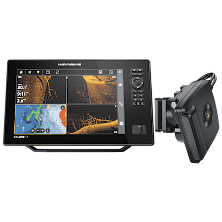 Humminbird XPLORE 9 GPS Fish Finder avec transducteur, MEGA Side Imaging+ et écran tactile HD