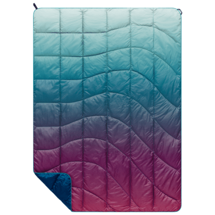 Couverture Rumpl Original Puffy - Taille Large - Dégradé Arizona (bleu/vert Vers Rose)