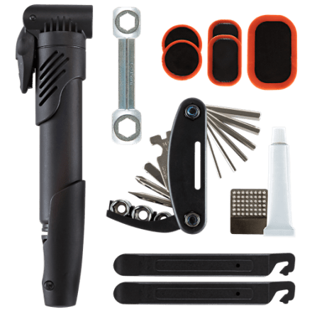 schwinn 18 function bicycle tool kit Deluxe Bike Tube Repair Kit, Multi-Purpose for Repairs, Easy-to-Carry Kit, Portable and Convenient Design, Multi-Tool Includes Tire Tube Patches, Tire Levers, Scuffer and More : Bike Never be caught without the right tools again Schwinn Bike Tool 18-in-1 Bike