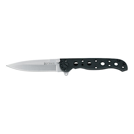 CRKT Compano Messer – Sheepsfoot-Klinge, 8Cr13MoV Stahl, Edelstahl-Griff Mit Blackwash