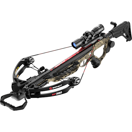 Barnett XP400 Midnight Edition Crossbow Package with Crank Cocking