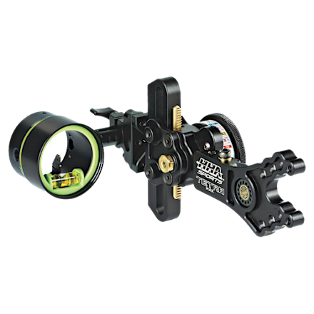 HHA Tetra Tournament Bow Sight - .019 1-Pin With 1 5/8" Scope For Right Hand