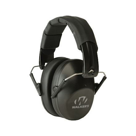 Walker's Razor Slim Passive Ear Muffs - Compact, Low Profile, Black (WGE01473)