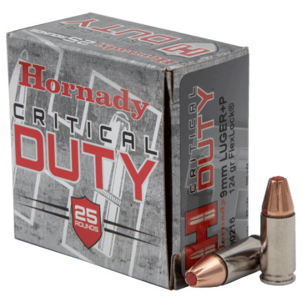 9×19mm CRITICAL DEFENSE パッケージ Hornady Critical Defense Lite, 9MM, 100 Grain, Flex Tip, 25