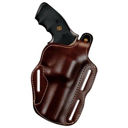 Triple K 671 Crossdraw OWB Holster Right Hand - Fits Ruger SP101, Kimber K6s, Colt King Cobra, Tan Leather