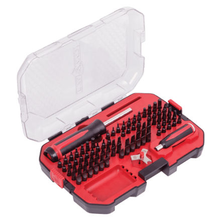 Real Avid Accu-Punch Roll Pin Punch Set With Hammer & Smart Bench Block – Interchangeable Heads, Ergonomic Grip, Includes 9 Roll Pin Punches 1/16" To 1/4"