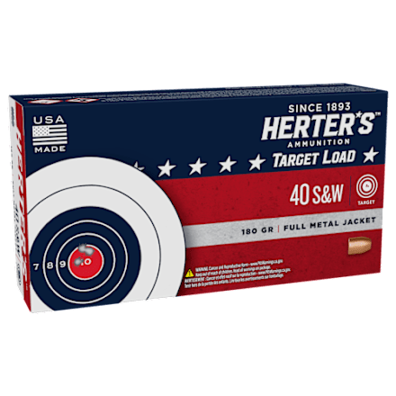 CCI® Blazer® Brass Pistol Ammunition - .40 S&W - 180 Grain - Full