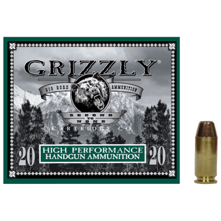 anmo（40%） Grizzly Ammunition .40 Smith & Wesson 200 Grain Handgun Ammo
