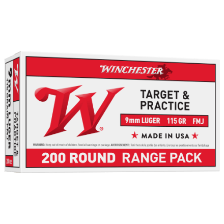 CCI Blazer Brass 9mm Luger 115 Grain Handgun Ammo