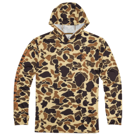 Felpa Con Cappuccio Brixton Sun Tech Gr: M Camo Oliva 4255578756637