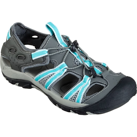 World Wide Sportsman Water‎ Hiking Shoes Sandals Quick Lace Gray Blue World Wide Sportsman Oasis III Water Shoes - Grey/Turquoise  main image 3