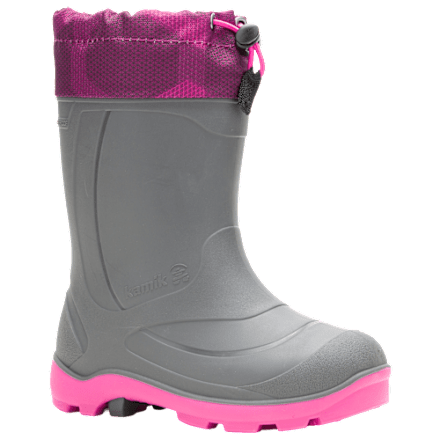 Kamik Snobuster 2 Insulated Rubber Boots for Girls | Bass  display picture 1