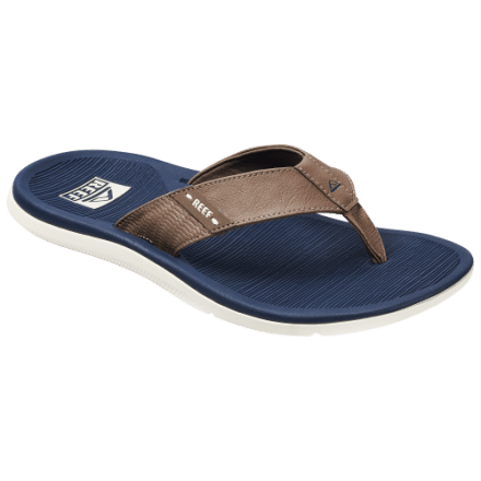 Reef Sandals Mens Size 10 Navy Blue Leather Ojai Flip Flop Comfort Toe Post Reef Sandals Mens Size 10 Navy Blue Leather Ojai Flip Flop  main image 3