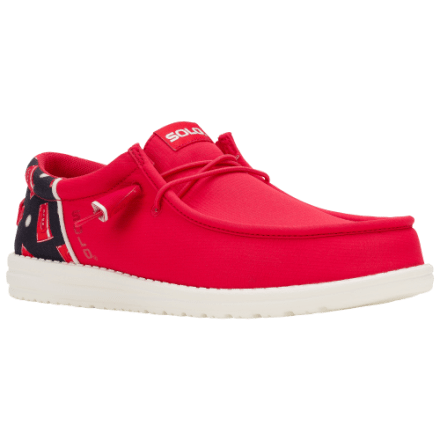 Hey Dude Mens Wally Holiday Cheers Slip-On Casual Shoe Men\'s‎ 10 Black Red NIB HEYDUDE Wally Holiday Cheers Slip-On - Men main image 4