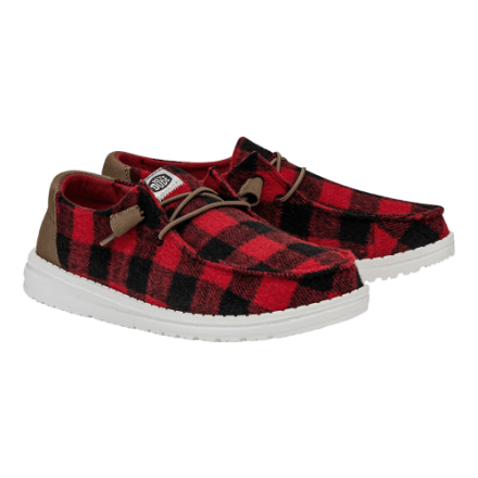 Hey Dude Wally Holiday Cheers Men\'s Size 11 Black Red Shoes Christmas Dudes HEYDUDE Wally Holiday Cheers Slip-On Shoes for Men | Cabela main image 2